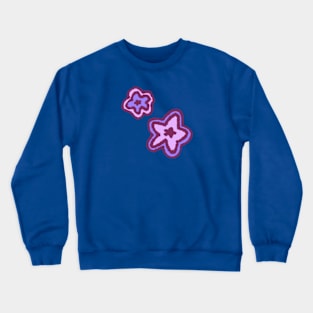 purple stars Crewneck Sweatshirt